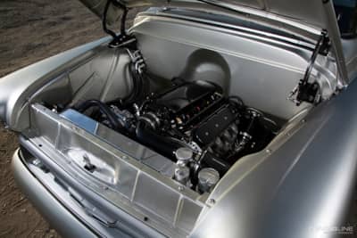 LS engine in Brian Raposo's Cinderella '57 Chevy 3100 pickup
