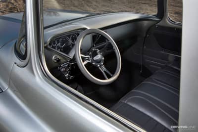 Dash of Brian Raposo's Cinderella '57 Chevy 3100 pickup