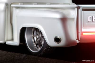Tires of Snow White '57 Chevy Pickup