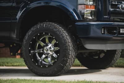 Nitto tires on lifted Ford truck