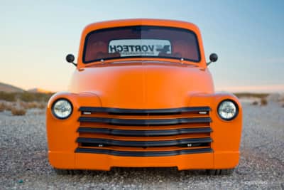 Custom Front of Bill Scarfe's '52 Chevy 3100