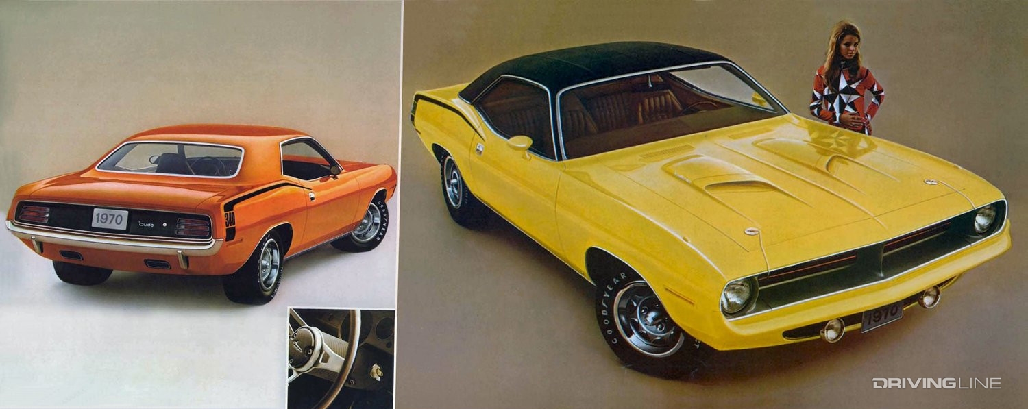 1970 Plymouth Barracuda Car Dealer Sales Brochure 4 Door Cuda VERY RARE LOOK